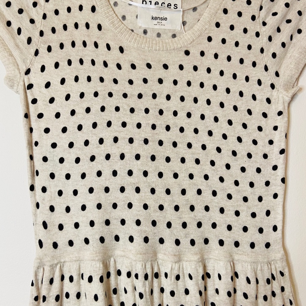 Kensie PolkaDot Stretch Dress - Picture 6 of 7